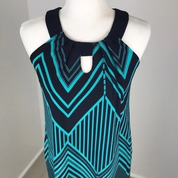 Sweet Storm Blue Keyhole Dress Size S NWOT - Picture 2 of 4